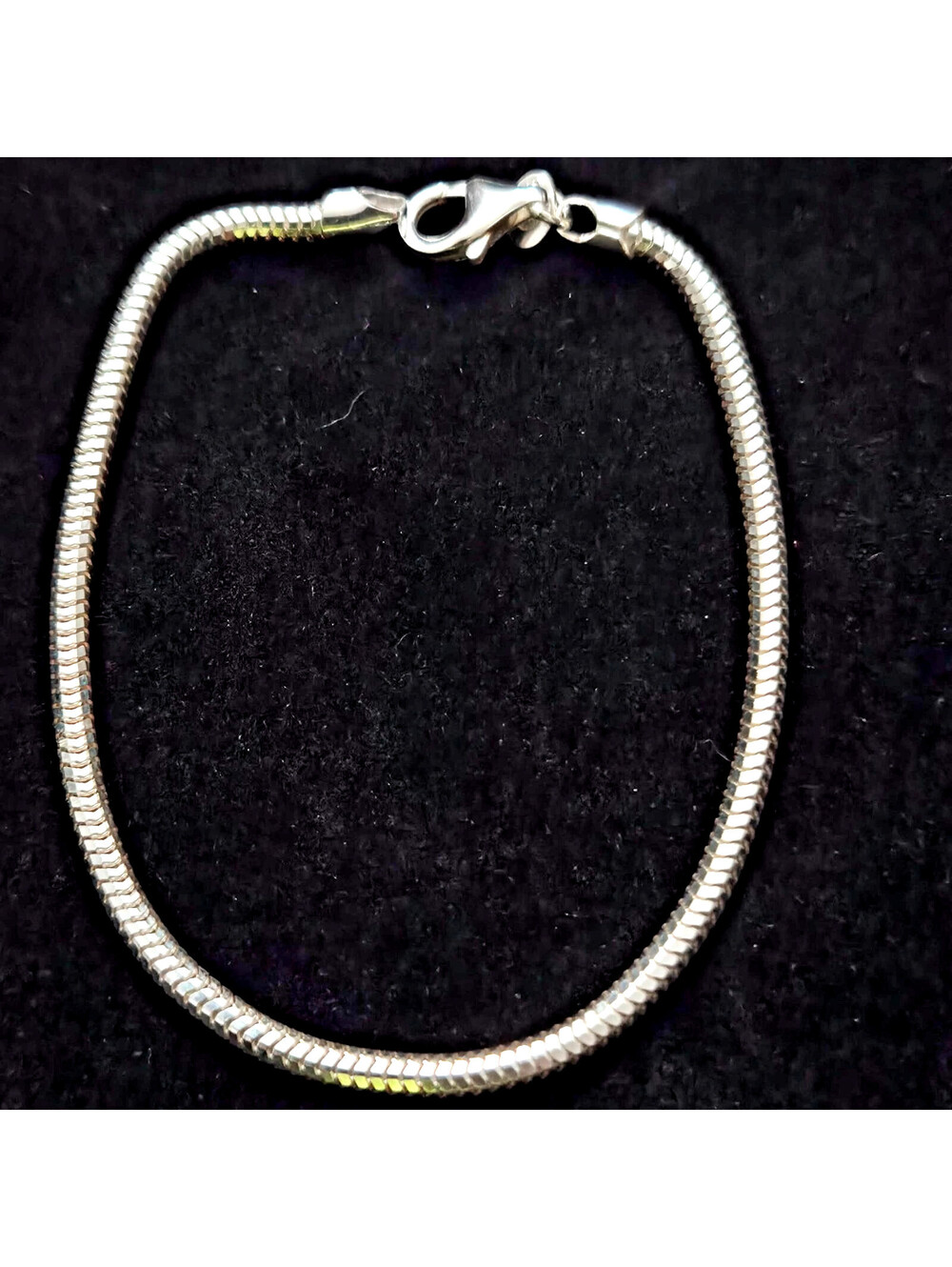 Milor 950 Silver Snake Chain Bracelet 8" Italy QVC J320428 NOS 2015